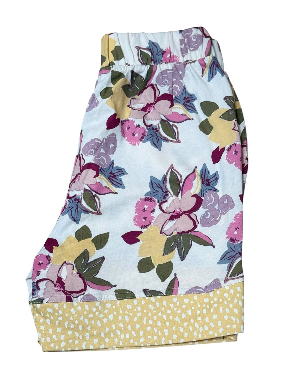 Pact Organic Cotton Floral Lounge Shorts | Size XXS | NWOT - Picture 3 of 5